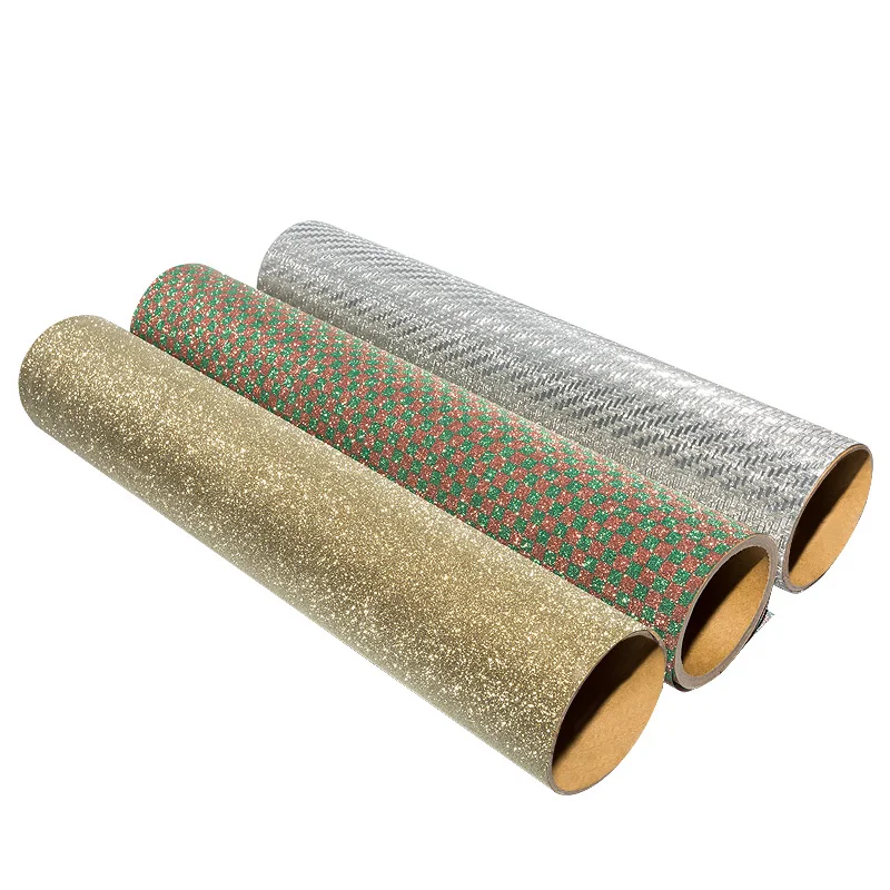 Hot melt TPU HTV Heat Transfer Glitter Vinyl for Clothing