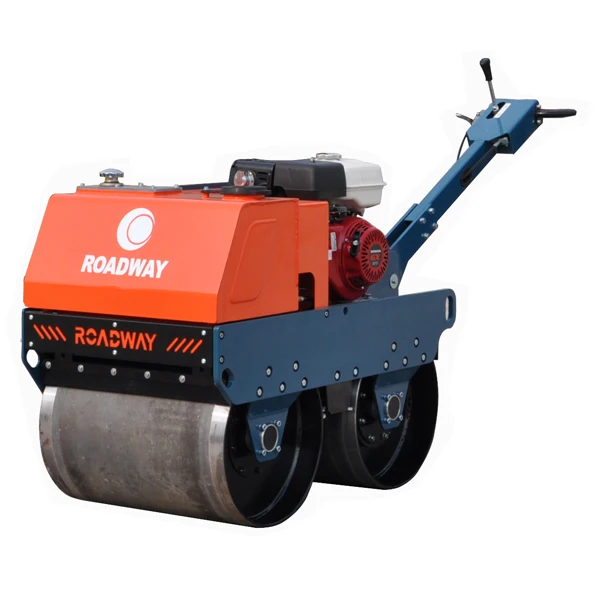 walk behind double drum mini vibratory road roller