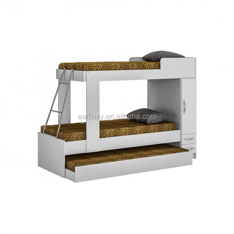 KS-YH-416 newest designs pine bunk bed with drawers best selling in bedroom furniture
