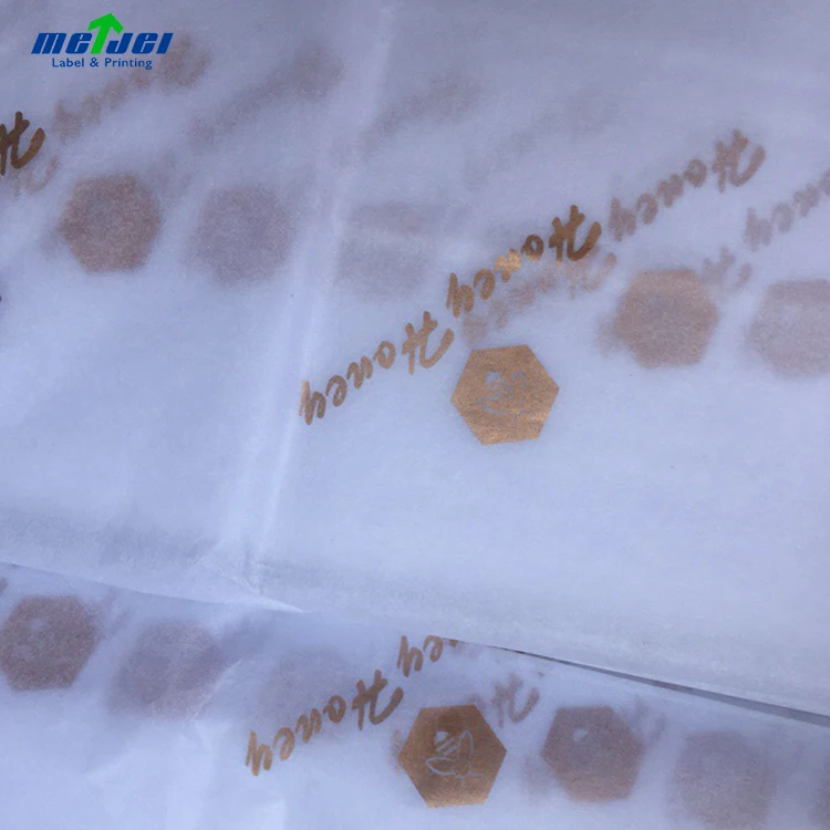 
Printing company logo foil gold silver gift wrapping tissue paper 