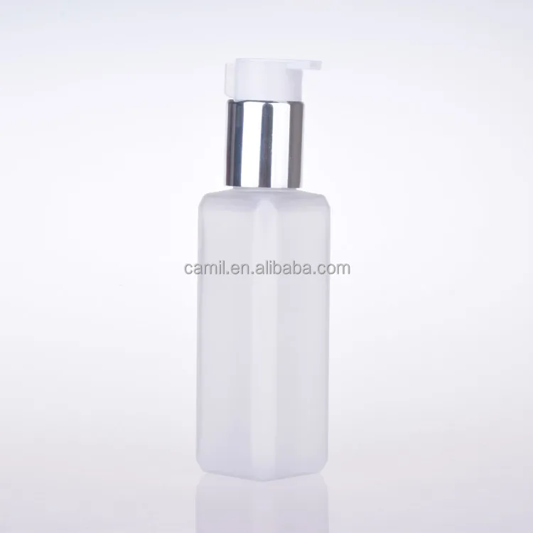 plastic pet square cosmetic bottle 100 ml 200ml