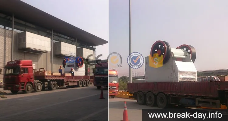 PE Jaw crusher shipping