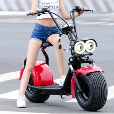 European Warehouse Stock Citycoco Scooter 800w 1000w 1500w Fat Tire Adult Electric Motorcycle with EEC