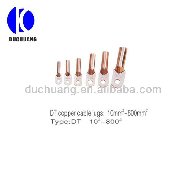 постоянного тока высокого quanlity типа dt биметаллических кабельных наконечников