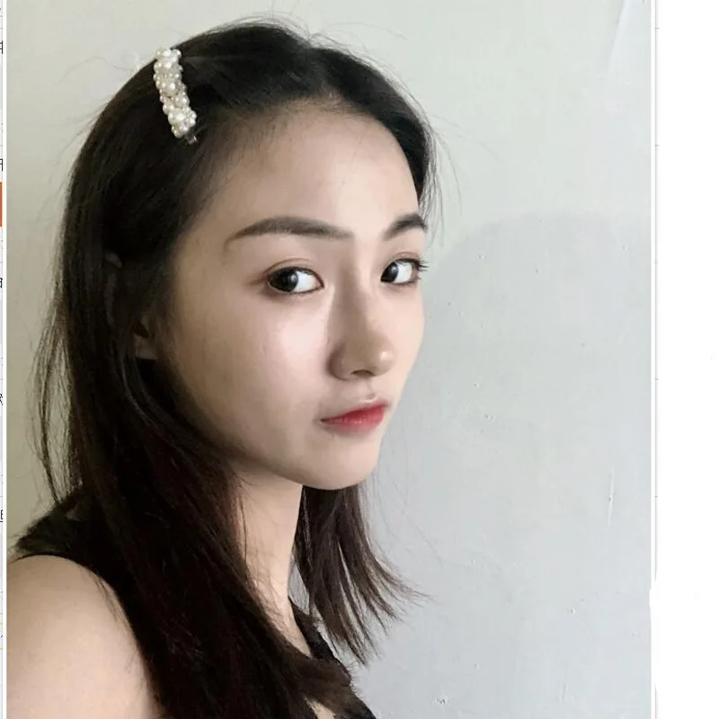 JX015 Huilin ювелирные изделия, Европейская мода, просто нежный жемчуг, ракушка, цветок, заколка для волос с белым жемчугом для девушек, женщин