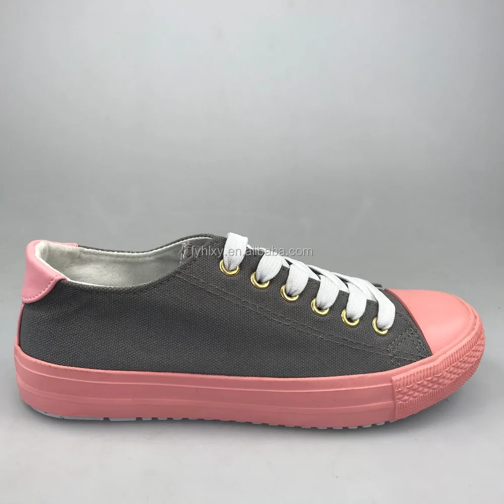 new design low price rubber men and women custom canvas casual shoe