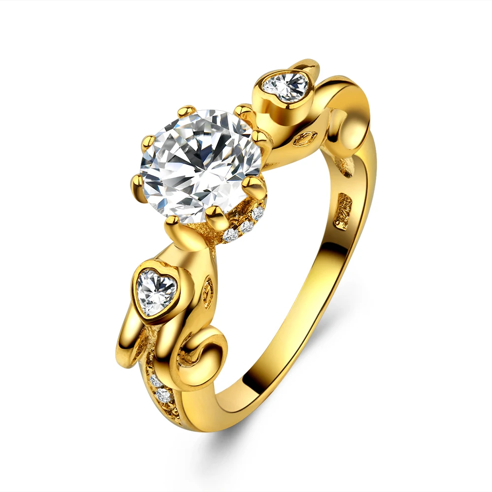 
High quality gold engagement ring in competitive price 