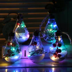 Christmas Transparent Ball Candy Boxes Romantic Design Christmas Decorations Transparent Ball Can Open Plastic Bauble Ornament