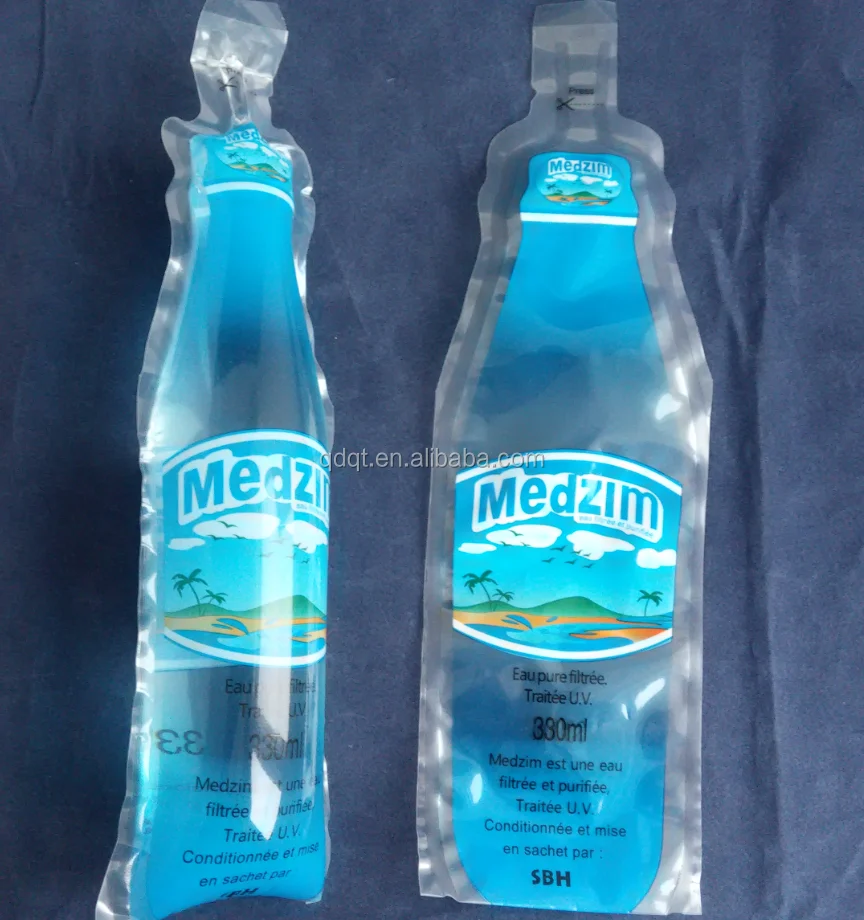 Натуральная пружинная вода в пластиковом ламинированном пакете