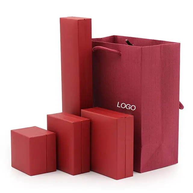 Jewelry chinese taobao paper case set favors custom wedding gift box