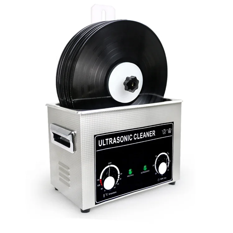 6.5L 180W timer and heater adjustable ultrasonic LP vinyl record cleaner