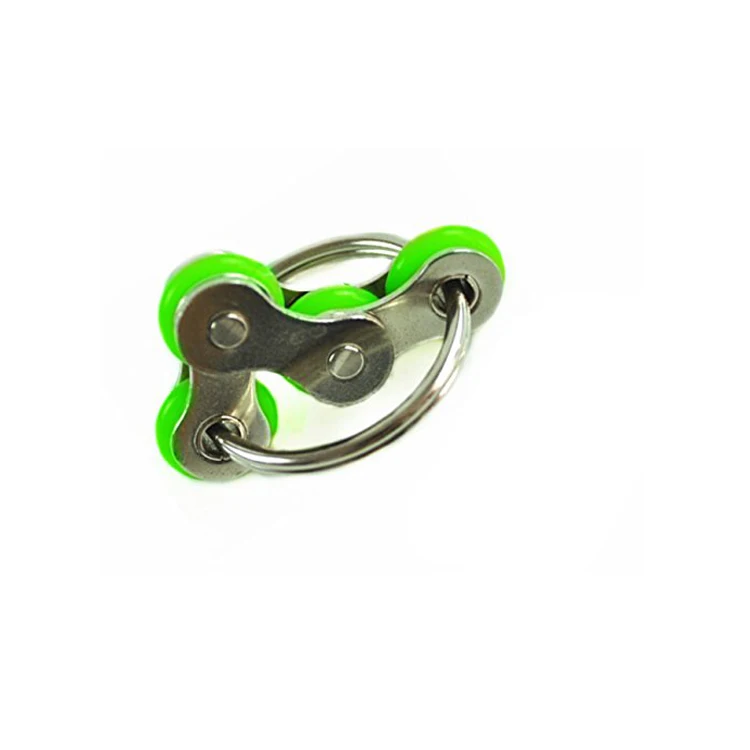 New Type Key Ring Hand Fidget Spinner Metal Key Chain Finger Spinner Toy ADHD EDC Focus Anti Stress Works Reliever 8 Color