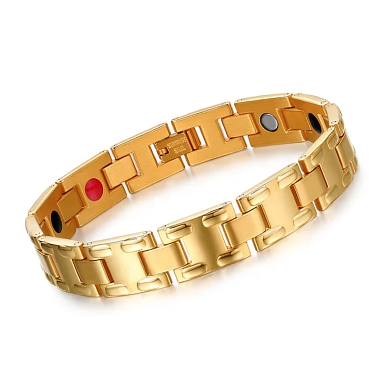 High quality health japanese magnetic bracelet,stainless steel blood pressure magnetic bracelet