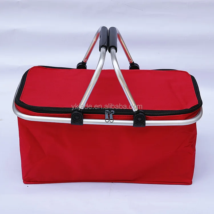 High Quality China Polyester Cheap Picnic Basket Cheaper stock shopping baskets for supermarkets shopping carriage