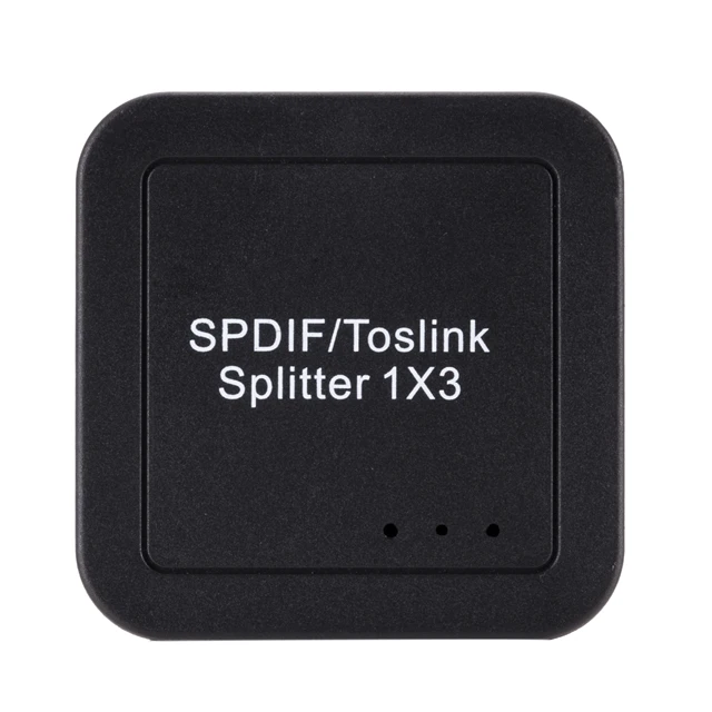 Mini Video Surround Sound Amplifier 1x3 Splitters Amplifier Repeater SPDIF Toslink Digital Optical Audio Splitter