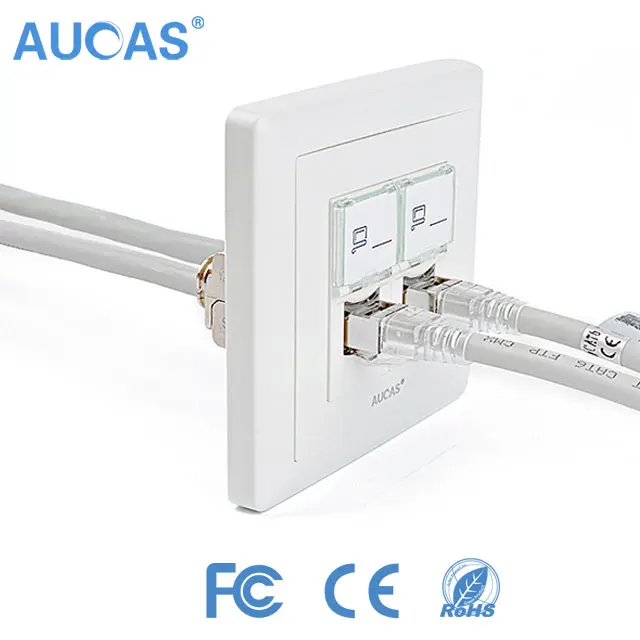 Good sale Cat5e/Cat6 keystone jack rj45 network faceplate