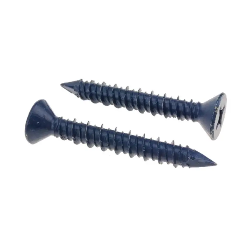 
Cross Recess Flat Head Confast Screws Square Cone Point for Concrete 