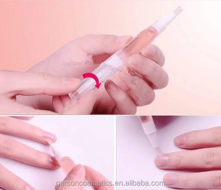 
Garson OEM private logo Fruit Flower Flavor Cuticle Revitalizer Oil nail nutrition oil pen with soft brush 