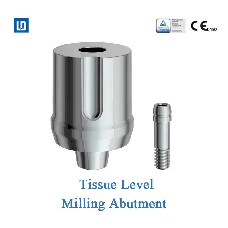 MSLD LeadOss Dental Implant abutment Milling Abutment tissue level compatible with straumann ITI titanium based