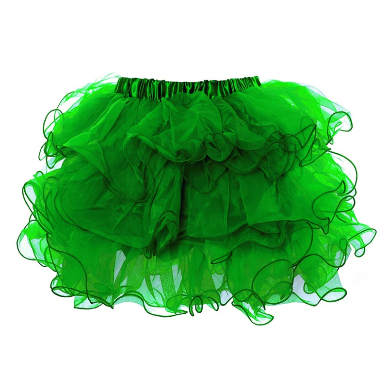 Hot Gothic Layers Ruffles Purple Organza Sexy Adult Tutu Skirt Women Burlesque Petticoats Underdress Underskirt Club Dance Wear