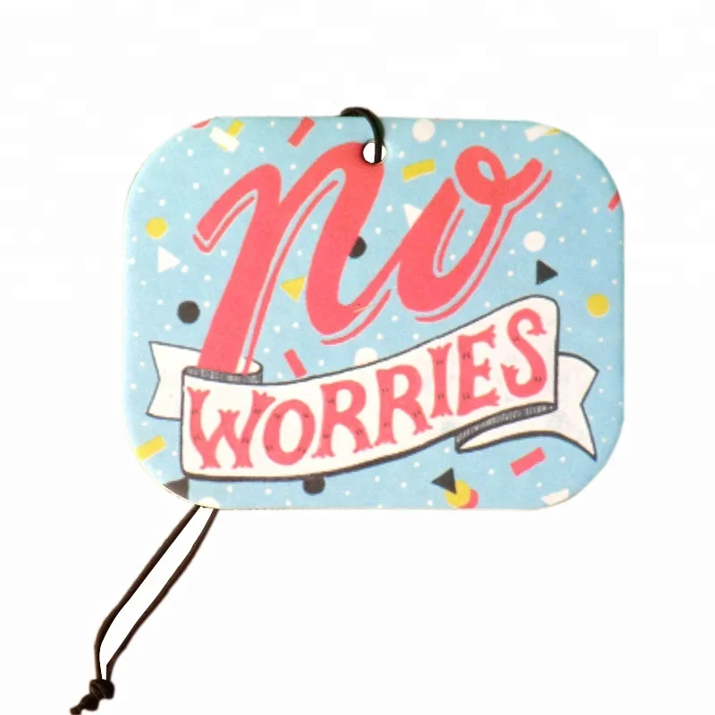 
Fashion design hanging paper cheap car air freshener attractive scented car perfume for luxury cars 