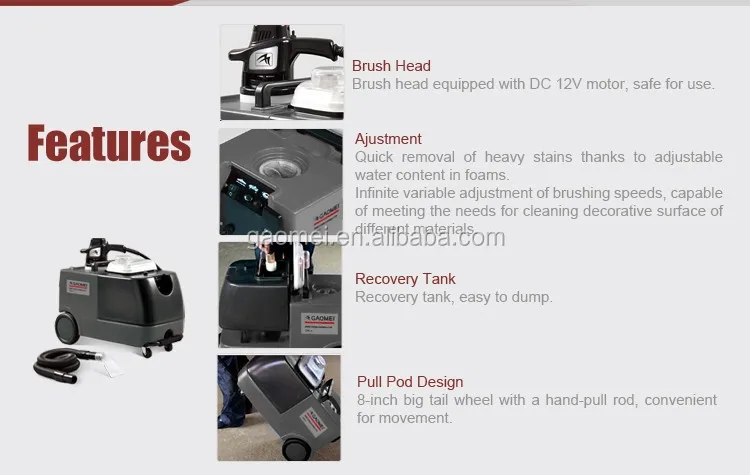 GMS-3 High quality Dry-foam Low noise Upholstery & Sofa cleaning machine