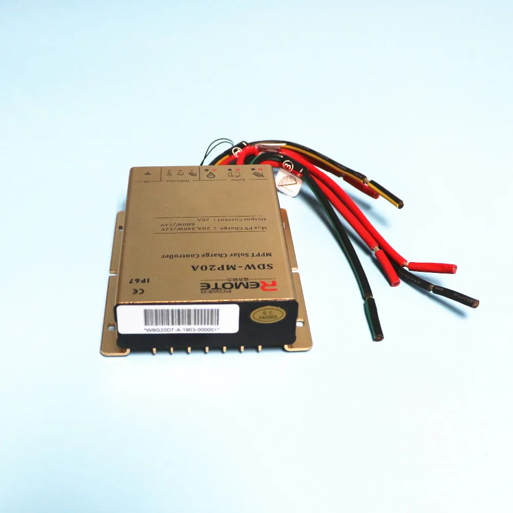 Контроллер заряда солнечной системы IP67 10A/20A MPPT