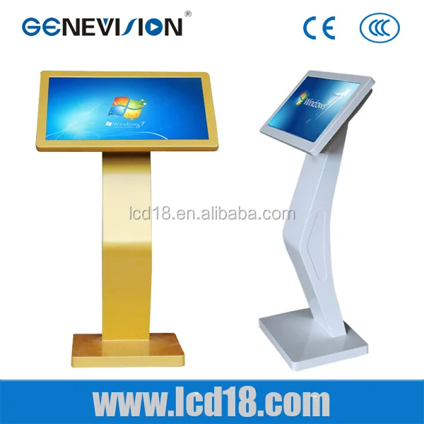 21.5inch slim LCD PCAP touchscreen podium Android OS interactive touch table with wifi