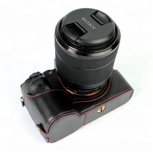 Genuine Leather Camera Base Case Protective Cover for Sonyy A7 Mark II A7II