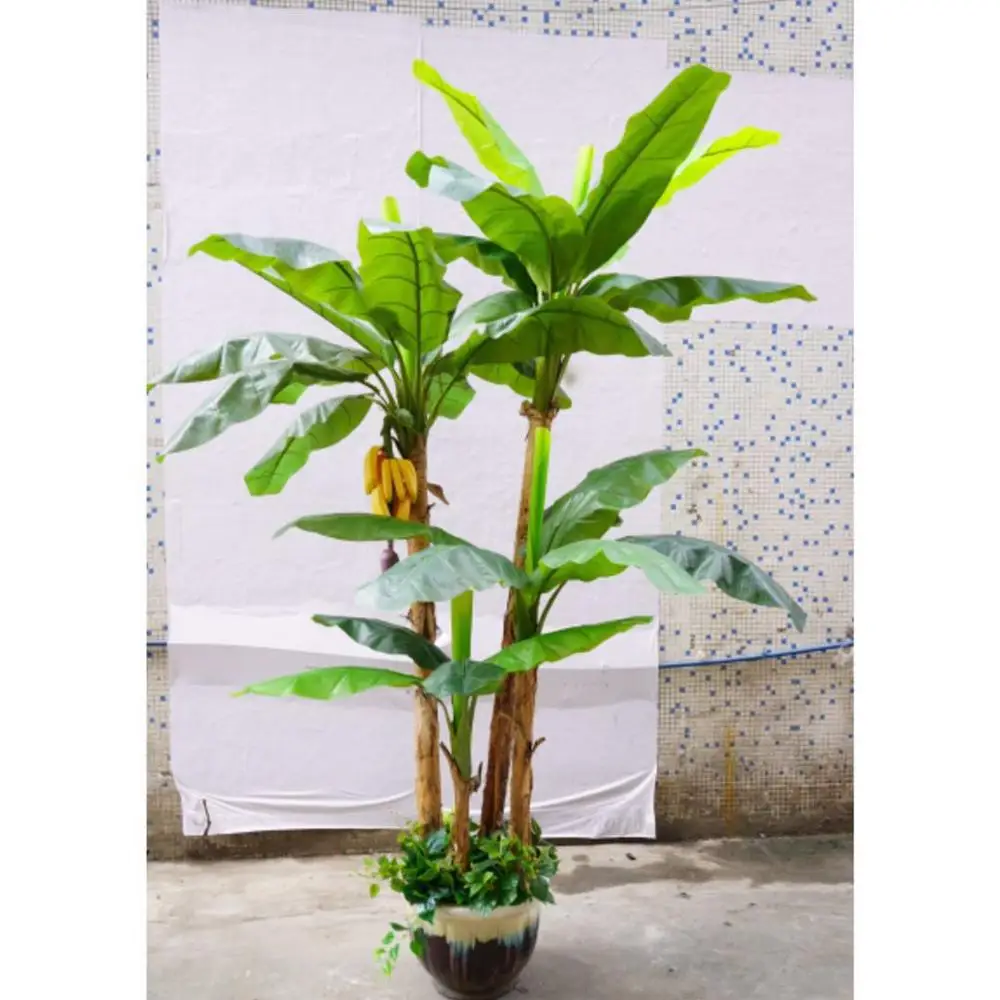 Large Plastic Banana Leaf Green Leaves artificial traveler banana plant