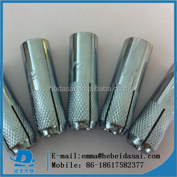 Drop in anchor carbon steel expansion anchors bolt for structure
