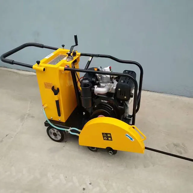 Идущий сзади Робин Хонда асфальт дорожный использует смазочно-охлаждающую станок для обработки древесины, бетоновая резочная