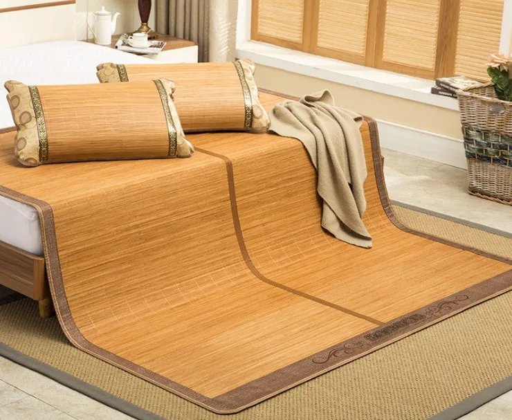 
Bamboo sleeping Mat both size sheet rug floor cool 