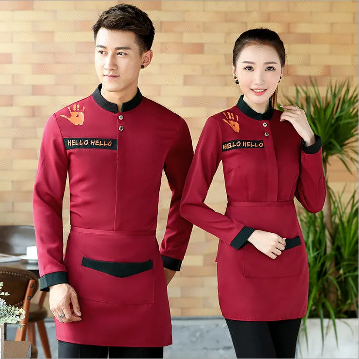 
Formal bar uniform for waitress and waiter 