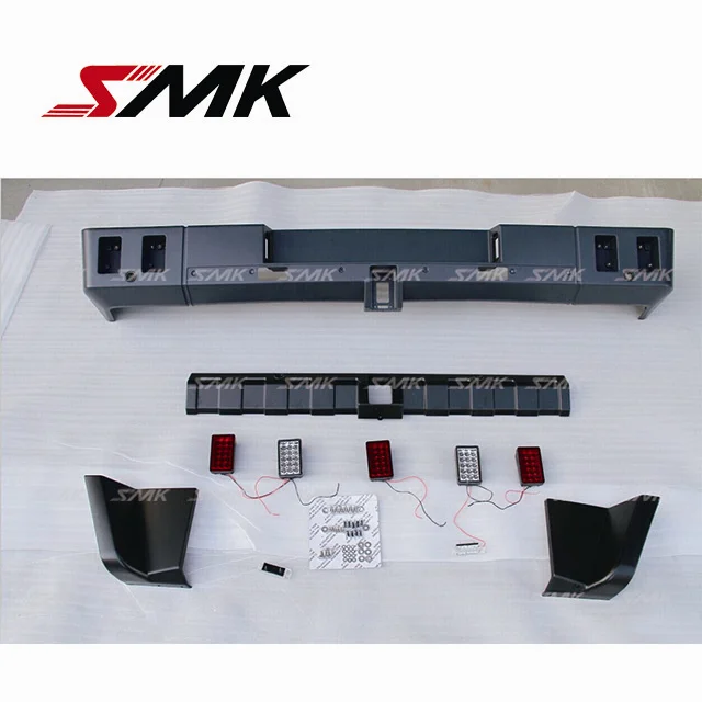 Полный комплект заднего бампера B-rabus со всеми крючками и светодиодами для M-ercedes G class W463 G55 G63 G65