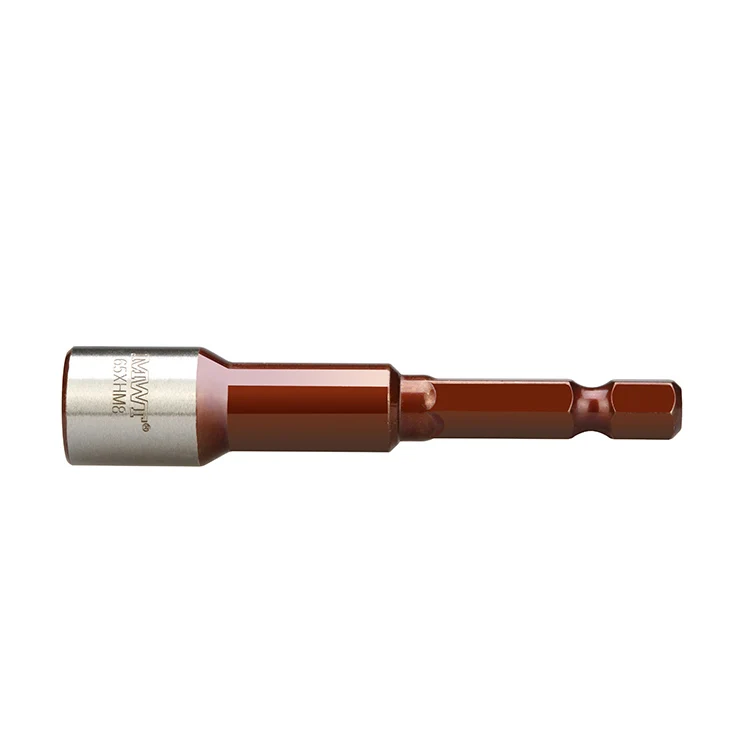 MWT Material CR-MO Newest Designed Commercial Nut Bits,5/16 8MM 10MM,magnet power Nut Setter for Hexagon head screws and nuts