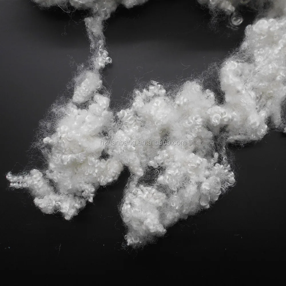 Стандартные наполняющие подушки и одеяла GRS hanbang, материалы, 100% Полиэфирное штапельное волокно, переработанное волокно, 6DX64 HCS fiberfill white
