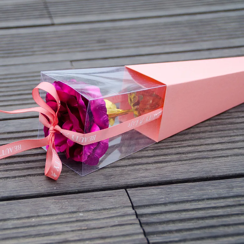 High Quality 24K  Gold Rose Flower Artificial Golden  Valentines Day gift