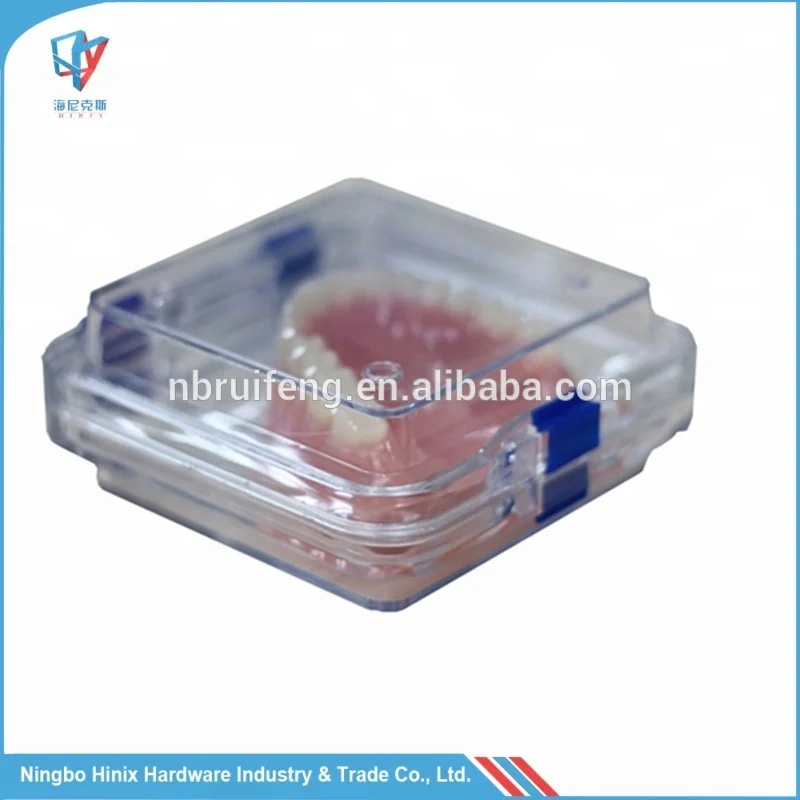 
Clear Plastic Lockable Full Denture Membrane Box 