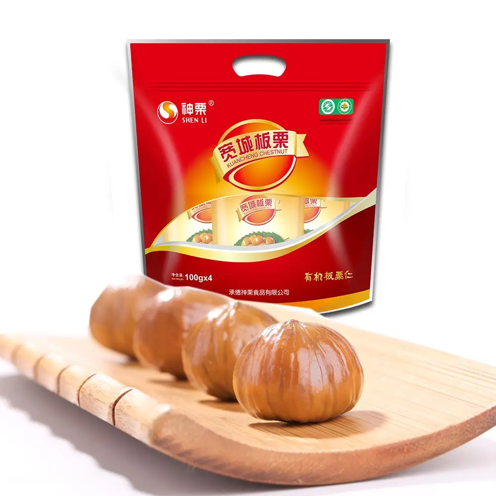 Hot sale roasted peeled organic Halal chestnut snack