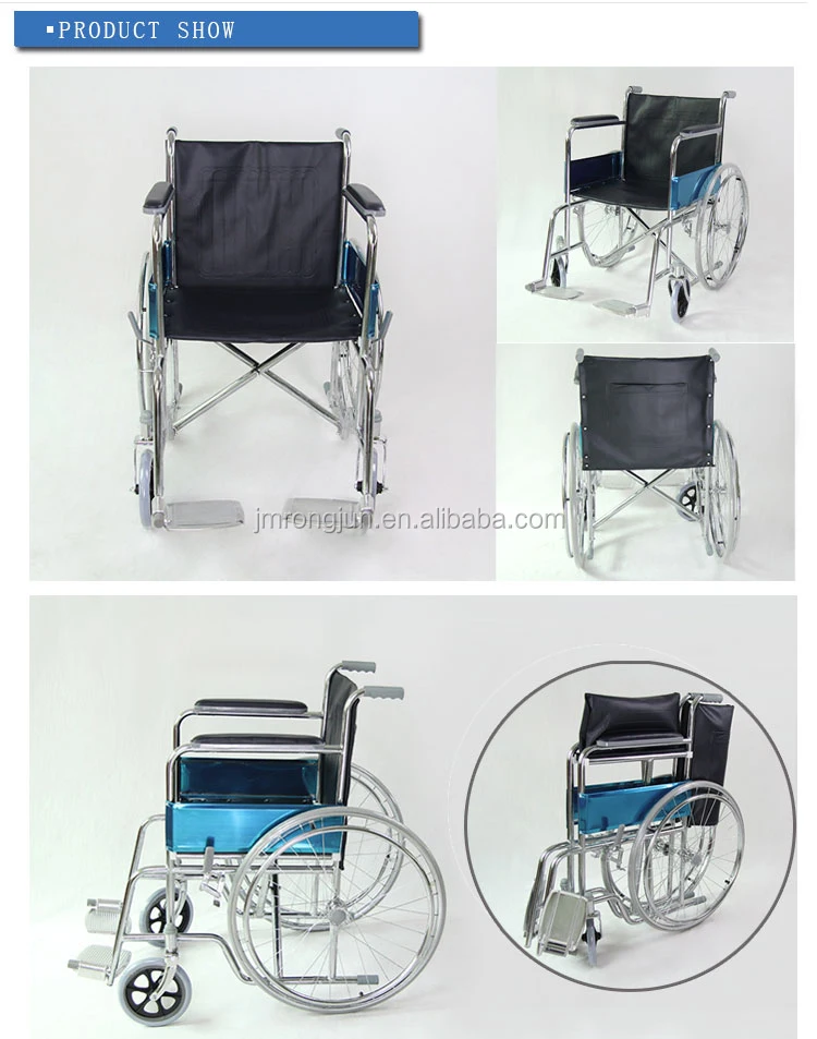 top selling China  manufacturer  chromed wheelchair for disabled people RJ-W809