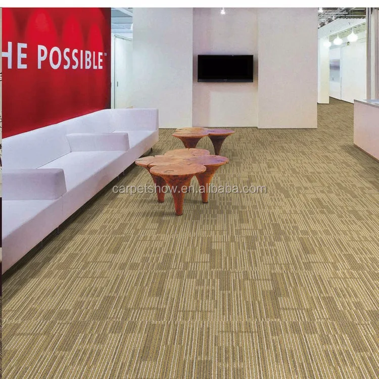 100% полипропиленовый материал офисный пол противоскользящая ковровая плитка подложка из ПВХ