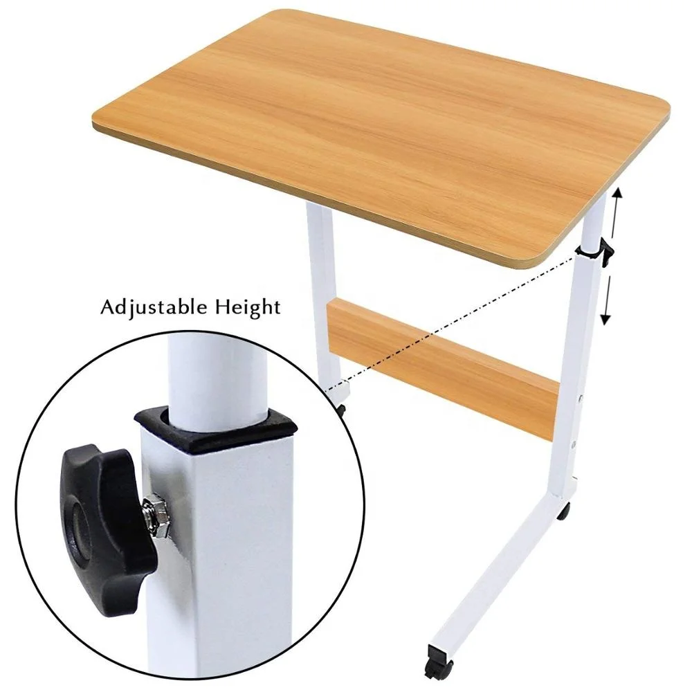 Computer desk adjustable Laptop Table Portable Laptop Mobile Computer Stand Desk Cart Tray Side Table for Bed Sofa