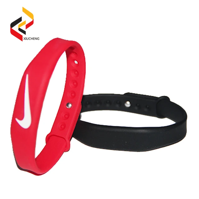 ISO14443A/ISO15693 RFID 13.56Mhz NFC Wristband Silicone Bracelets