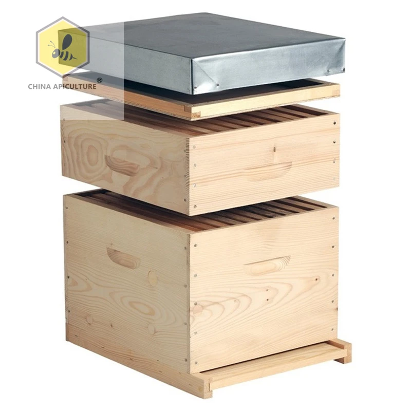 Hot sale with low price bee hive wooden dadant beehive