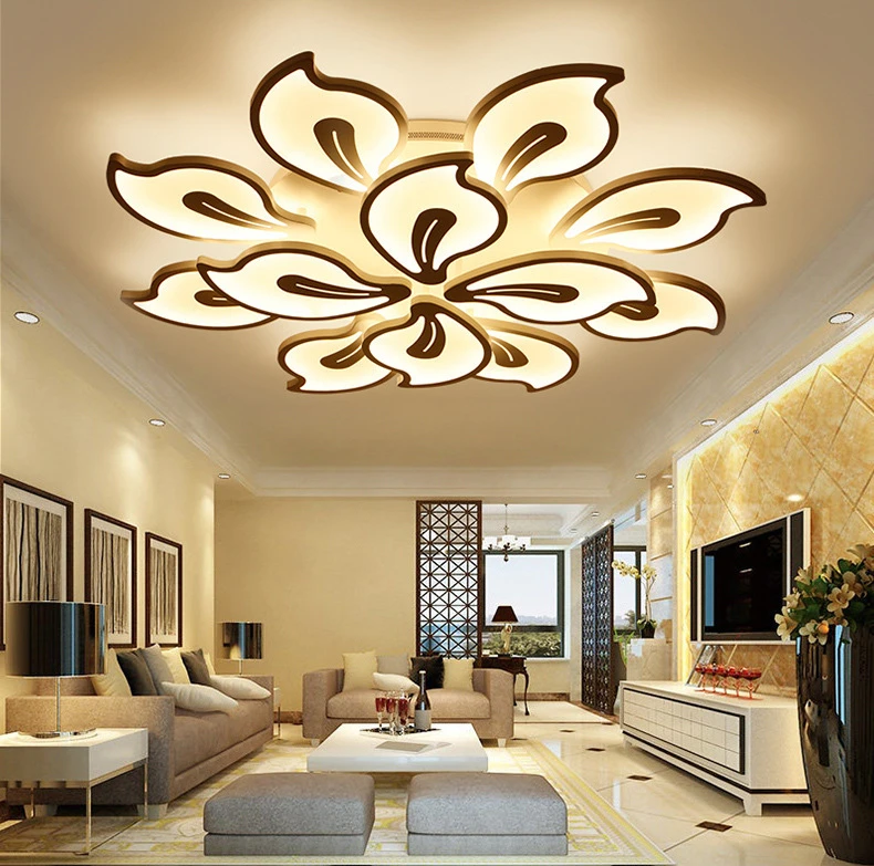 
3 Color Changing House Lighting Ceiling With 2.4G Dimmable Remote Control 