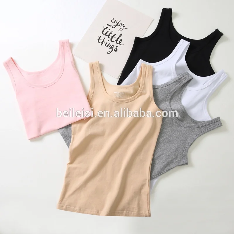 
Fast delivery lycra cotton women breathable blank tank top 