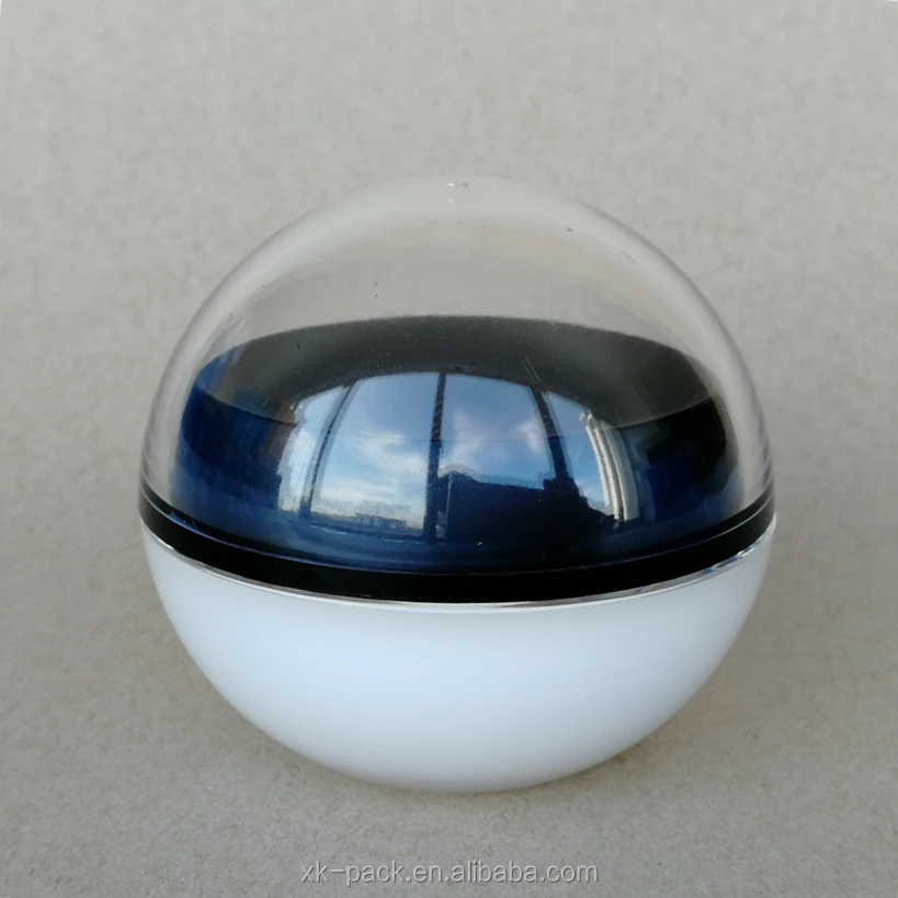 Акриловая банка для крема в форме шара, 5 г, 15 г, 30 г, 80 г, 100 г