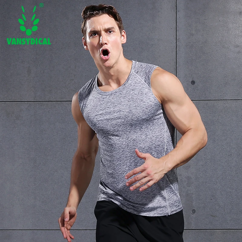 
Men Gym Top Tank Quick Dry Blank Sleeveless t shirt 94% Polyester 6% Spandex Sport Singlet 