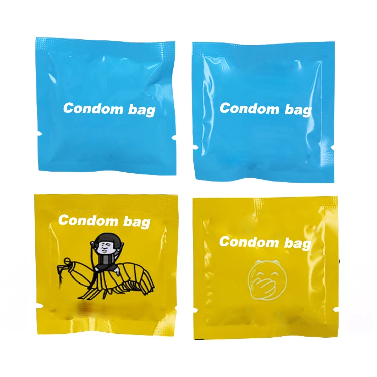POLYSMARTS Custom Various Size Heat Sealed Packaging Bags For Condom, 3 Sides Sealing Bags With Perforated Edge